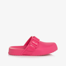 Mini Melissa-Girls Sweet-Scented Pink Slip-Ons | Childrensalon Outlet