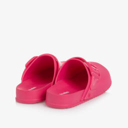 Mini Melissa-Girls Sweet-Scented Pink Slip-Ons | Childrensalon Outlet