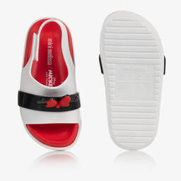 Mini Melissa-Girls White Minnie Mouse Jelly Sandals | Childrensalon Outlet