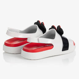 Mini Melissa-Girls White Minnie Mouse Jelly Sandals | Childrensalon Outlet