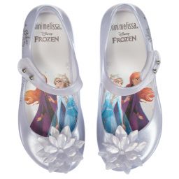 Mini Melissa Grey Disney Frozen Jelly Shoe Childrensalon Outlet