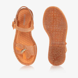 Mini Melissa-Junior Girls Orange Bugs Jelly Sandals | Childrensalon Outlet
