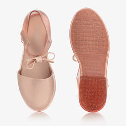 Mini Melissa-Розовые резиновые туфли с бантиками | Childrensalon Outlet