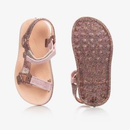 ميني ميليسا-صندل جيلي غليتر لون زهري للبنات | Childrensalon Outlet