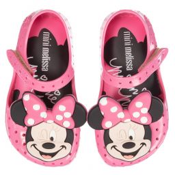 Mini Melissa-Pink Minnie Mouse Jelly Shoes  | Childrensalon Outlet