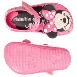 Mini Melissa-Pink Minnie Mouse Jelly Shoes  | Childrensalon Outlet