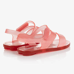Mini Melissa-Pink Shimmer Jelly Sandals | Childrensalon Outlet