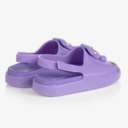 Mini Melissa-Purple Care Bear™ Cloud Sandals | Childrensalon Outlet