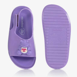 Mini Melissa-Purple Care Bear™ Cloud Sandals | Childrensalon Outlet