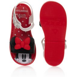 Mini Melissa-Red Disney Jelly Sandals | Childrensalon Outlet