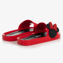 Mini Melissa-Красные пляжные шлепанцы с ушками Минни Маус | Childrensalon Outlet