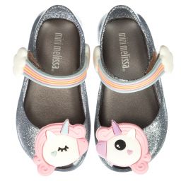 Mini Melissa-Silver ULTRAGIRL Jelly Shoes | Childrensalon Outlet