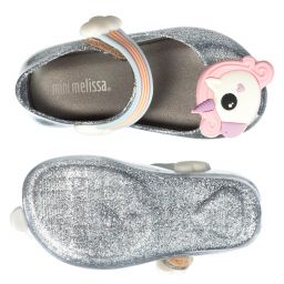 Mini Melissa-Silver ULTRAGIRL Jelly Shoes | Childrensalon Outlet