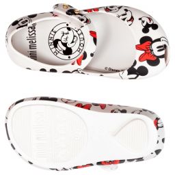 Mini Melissa-White Disney Jelly Shoes  | Childrensalon Outlet