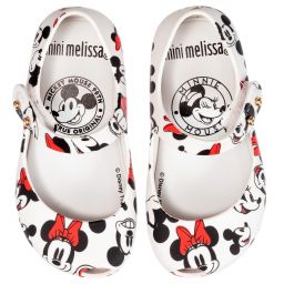 Mini Melissa-White Disney Jelly Shoes  | Childrensalon Outlet