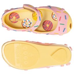 Mini Melissa-Yellow & Pink Jelly Shoes | Childrensalon Outlet