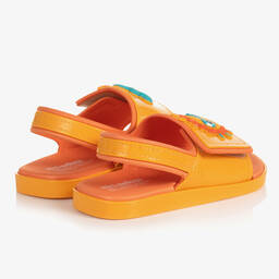 Mini Melissa-Желтые резиновые сандалии с солнцем | Childrensalon Outlet