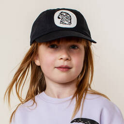 Mini Rodini-Черная хлопковая бейсболка | Childrensalon Outlet