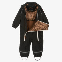 Mini Rodini-Black & Ivory Panda Snowsuit | Childrensalon Outlet