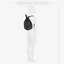 Mini Rodini-Black Polka Dot Drawstring Bag (34cm) | Childrensalon Outlet