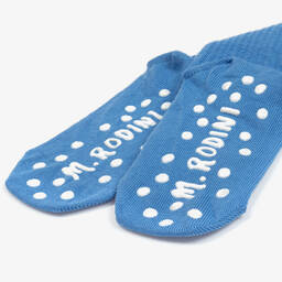 Mini Rodini-جوارب للكاحل بطبعة Chef Cat قطن لون أزرق | Childrensalon Outlet