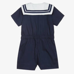 Mini Rodini-بلاي سوت قطن عضوي لون كحلي | Childrensalon Outlet