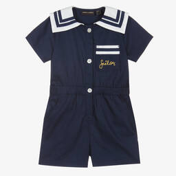 Mini Rodini-بلاي سوت قطن عضوي لون كحلي | Childrensalon Outlet