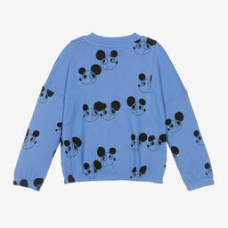 Mini Rodini-Blue Organic Cotton Ritzratz Sweatshirt | Childrensalon Outlet