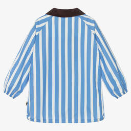 Mini Rodini-Дождевик в бело-голубую полоску с мышатами | Childrensalon Outlet