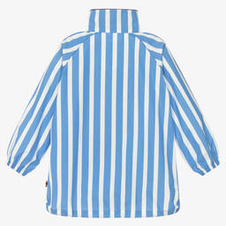 Mini Rodini-Дождевик в бело-голубую полоску с мышатами | Childrensalon Outlet