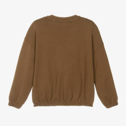 Mini Rodini-Свитшот коричневый с змеей для мальчиков | Childrensalon Outlet