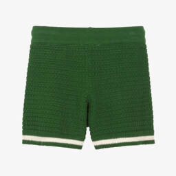 Mini Rodini-Boys Eco-Friendly Forest Knit Shorts | Childrensalon Outlet