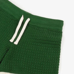 Mini Rodini-Boys Eco-Friendly Forest Knit Shorts | Childrensalon Outlet