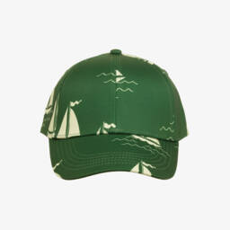 Mini Rodini-Кепка Изумрудная с Парусником для мальчиков | Childrensalon Outlet