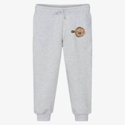 Mini Rodini-Серые брюки с рыбным принтом для мальчиков | Childrensalon Outlet