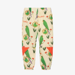 Mini Rodini-Boys Ivory Parrot Pattern Joggers | Childrensalon Outlet