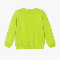 Mini Rodini-Светло-зеленый пуловер с кошачьим мотивом для мальчиков | Childrensalon Outlet