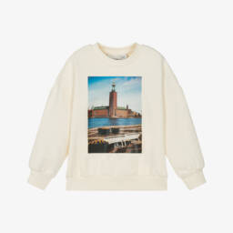 Mini Rodini-Boys Nordic Ivory Cotton Sweatshirt | Childrensalon Outlet