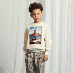 Mini Rodini-Boys Nordic Ivory Cotton Sweatshirt | Childrensalon Outlet