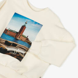 Mini Rodini-Boys Nordic Ivory Cotton Sweatshirt | Childrensalon Outlet