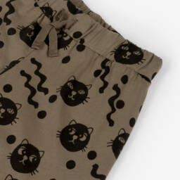 Mini Rodini-Брюки из органического хлопка с котами для мальчиков | Childrensalon Outlet
