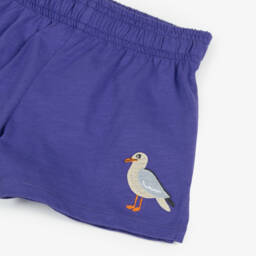 Mini Rodini-Boys Purple Seagull Print Shorts | Childrensalon Outlet