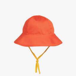 Mini Rodini-Boys Red Organic Island Sun Hat | Childrensalon Outlet