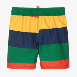 Mini Rodini-Boys Red & Yellow Swim Shorts | Childrensalon Outlet