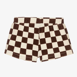 Mini Rodini-Brown & Ivory Check Shorts | Childrensalon Outlet
