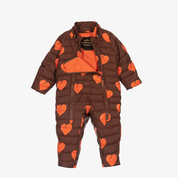 ميني روديني-أوفرول شتوي لون بني وبرتقالي للأطفال | Childrensalon Outlet