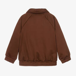 Mini Rodini-Коричневый топ на молнии Ritzratz | Childrensalon Outlet