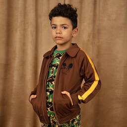 Mini Rodini-Коричневый топ на молнии Ritzratz | Childrensalon Outlet