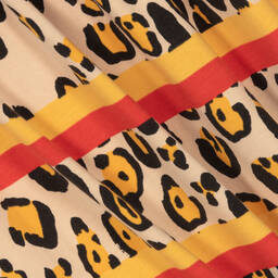 Mini Rodini-Girls Beige & Yellow Leopard Dress | Childrensalon Outlet