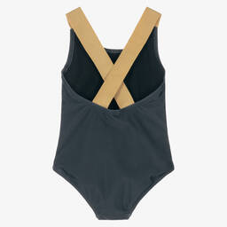 Mini Rodini-Черный купальник с котом (UPF50+) | Childrensalon Outlet